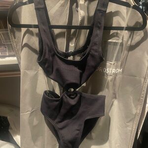NWT - RSQ G Text Ring one piece swimsuit-Size 12